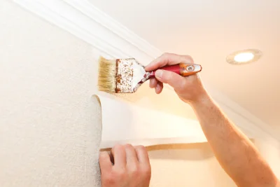 Pose de papier peint à Canchy — revêtements muraux et toiles de verre